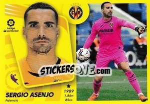 Sticker Sergio Asenjo (5) - Liga Spagnola 2021-2022 n. 585 - Colecciones ESTE