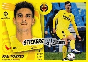 Sticker Pau Torres (9) - Liga Spagnola 2021-2022 n. 589 - Colecciones ESTE