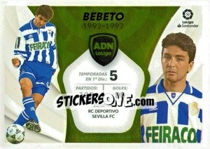 Sticker Bebeto - Deportivo Alavés (2) - Liga Spagnola 2021-2022 n. 612 - Colecciones ESTE