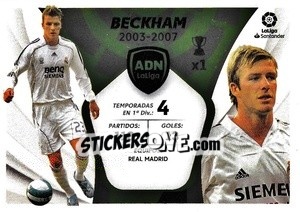 Cromo Beckham - Real Madrid (3) - Liga Spagnola 2021-2022 - Colecciones ESTE