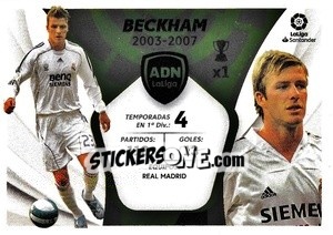 Sticker Beckham - Real Madrid (3) - Liga Spagnola 2021-2022 n. 613 - Colecciones ESTE