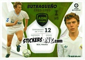 Figurina Butragueño - Real Madrid (4) - Liga Spagnola 2021-2022 - Colecciones ESTE