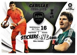 Sticker Casillas - Real Madrid (5) - Liga Spagnola 2021-2022 n. 615 - Colecciones ESTE