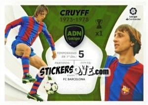 Sticker Cruyff - FC Barcelona (7) - Liga Spagnola 2021-2022 n. 617 - Colecciones ESTE