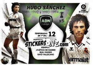 Sticker Hugo Sánchez - Real Madrid (13) - Liga Spagnola 2021-2022 n. 623 - Colecciones ESTE
