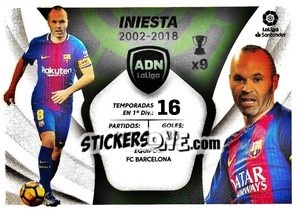 Sticker Iniesta - FC Barcelona (14) - Liga Spagnola 2021-2022 n. 624 - Colecciones ESTE