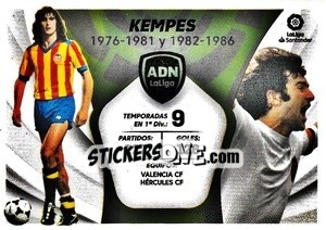 Sticker Kempes - Valencia CF (17) - Liga Spagnola 2021-2022 n. 627 - Colecciones ESTE