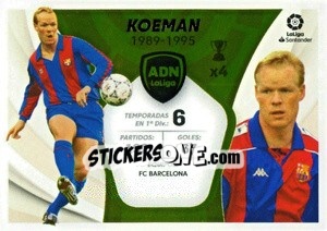 Sticker Koeman - FC Barcelona (18) - Liga Spagnola 2021-2022 n. 628 - Colecciones ESTE