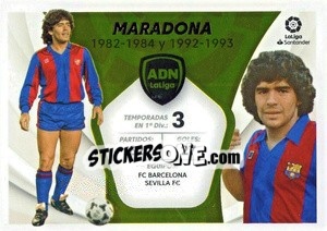 Sticker Maradona - Fc Barcelona (19) - Liga Spagnola 2021-2022 n. 629 - Colecciones ESTE