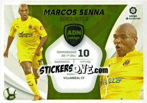 Sticker Marcos Senna - Villarreal CF (20) - Liga Spagnola 2021-2022 n. 630 - Colecciones ESTE