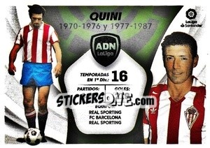 Sticker Quini - Sporting de Gijón (24) - Liga Spagnola 2021-2022 - Colecciones ESTE