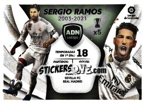 Sticker Sergio Ramos - Real Madrid (27) - Liga Spagnola 2021-2022 n. 637 - Colecciones ESTE