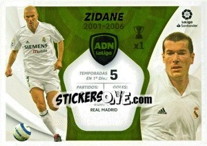 Figurina Zidane - Real Madrid (32) - Liga Spagnola 2021-2022 - Colecciones ESTE
