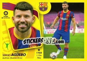 Sticker 1 Agüero (FC Barcelona) - Liga Spagnola 2021-2022 - Colecciones ESTE