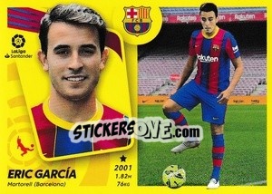 Sticker 4 Eric García (FC Barcelona) - Liga Spagnola 2021-2022 n. 654 - Colecciones ESTE