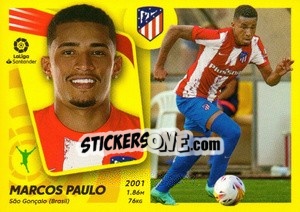 Cromo 17 Marcos Paulo (Atlético de Madrid) - Liga Spagnola 2021-2022 - Colecciones ESTE