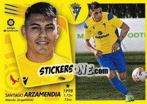 Sticker 21 Arzamendia (Cadiz CF) - Liga Spagnola 2021-2022 - Colecciones ESTE