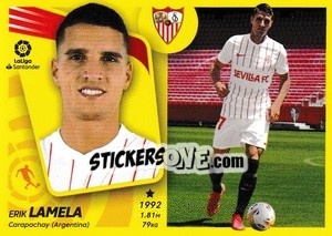 Cromo 27 Lamela (Sevilla FC) - Liga Spagnola 2021-2022 - Colecciones ESTE