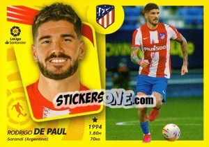 Sticker 28 De Paul (Atlético de Madrid) - Liga Spagnola 2021-2022 n. 678 - Colecciones ESTE