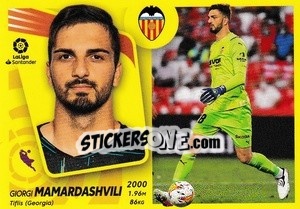 Sticker 35 Mamardashvili (Valencia CF) - Liga Spagnola 2021-2022 n. 685 - Colecciones ESTE