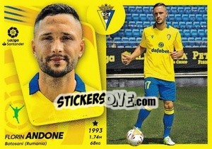 Sticker 37 Andone (Cadiz CF) - Liga Spagnola 2021-2022 n. 687 - Colecciones ESTE