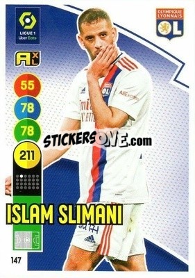 Sticker Islam Slimani - FOOT 2021-2022. Adrenalyn XL n. 147 - Panini