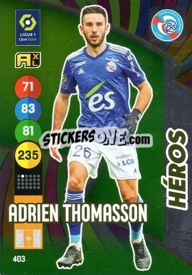 Sticker Adrien Thomasson - FOOT 2021-2022. Adrenalyn XL n. 403 - Panini