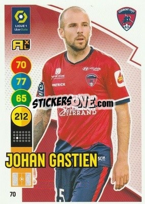Sticker Johan Gastien - FOOT 2021-2022. Adrenalyn XL n. 70 - Panini