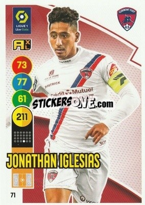Sticker Jonathan Iglesias - FOOT 2021-2022. Adrenalyn XL n. 71 - Panini