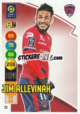 Sticker Jim Allevinah - FOOT 2021-2022. Adrenalyn XL n. 73 - Panini