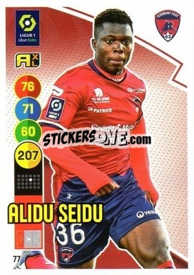 Sticker Alidu Seidu - FOOT 2021-2022. Adrenalyn XL n. 77 - Panini