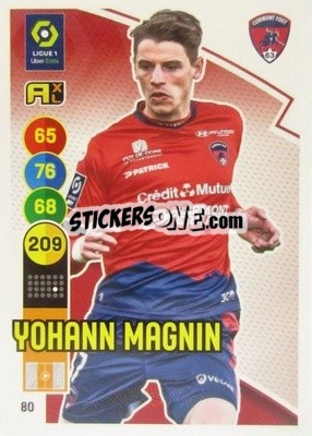 Sticker Yohann Magnin - FOOT 2021-2022. Adrenalyn XL n. 80 - Panini