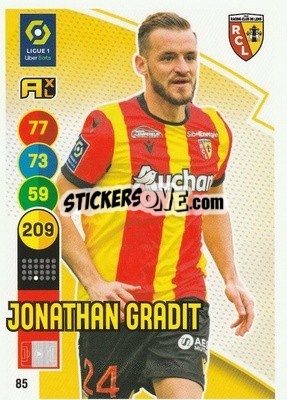 Sticker Jonathan Gradit - FOOT 2021-2022. Adrenalyn XL n. 85 - Panini