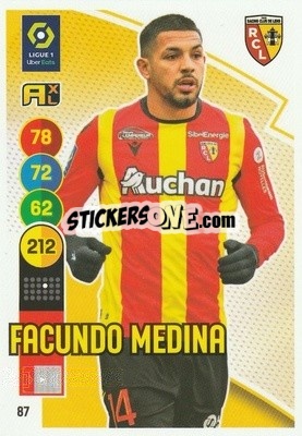 Sticker Facundo Medina - FOOT 2021-2022. Adrenalyn XL n. 87 - Panini