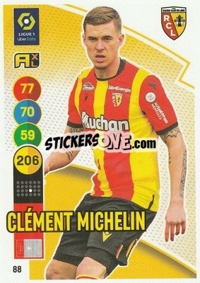 Sticker Clément Michelin - FOOT 2021-2022. Adrenalyn XL - Panini