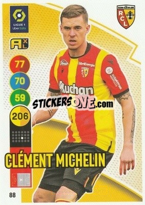 Sticker Clément Michelin - FOOT 2021-2022. Adrenalyn XL n. 88 - Panini