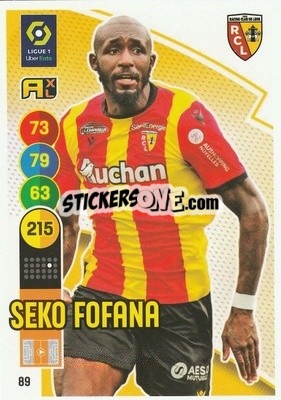 Sticker Seko Fofana - FOOT 2021-2022. Adrenalyn XL - Panini