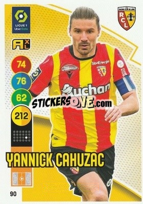 Sticker Yannick Cahuzac - FOOT 2021-2022. Adrenalyn XL - Panini