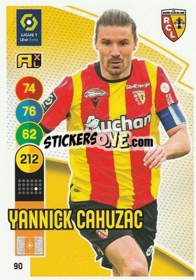 Cromo Yannick Cahuzac - FOOT 2021-2022. Adrenalyn XL n. 90 - Panini