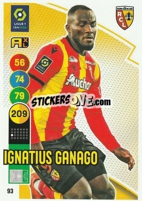Sticker Ignatius Ganago - FOOT 2021-2022. Adrenalyn XL n. 93 - Panini