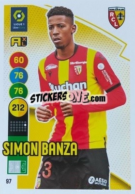 Figurina Simon Banza - FOOT 2021-2022. Adrenalyn XL - Panini