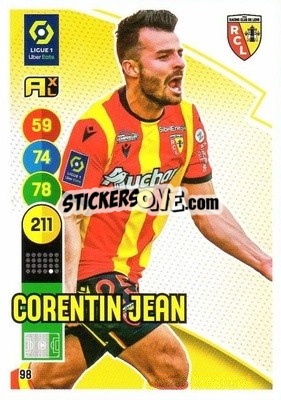 Sticker Corentin Jean - FOOT 2021-2022. Adrenalyn XL - Panini