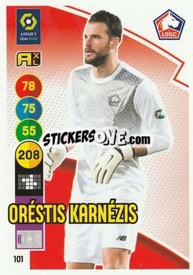 Sticker Oréstis Karnézis - FOOT 2021-2022. Adrenalyn XL n. 101 - Panini