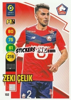 Sticker Zeki Celik - FOOT 2021-2022. Adrenalyn XL n. 102 - Panini