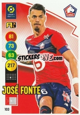 Sticker José Fonte - FOOT 2021-2022. Adrenalyn XL n. 103 - Panini