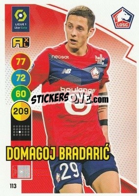 Sticker Domagoj Bradaric - FOOT 2021-2022. Adrenalyn XL - Panini