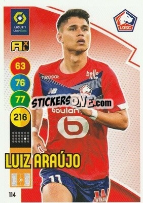 Cromo Luiz Araújo - FOOT 2021-2022. Adrenalyn XL n. 114 - Panini