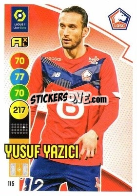 Sticker Yusuf Yazici - FOOT 2021-2022. Adrenalyn XL - Panini