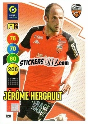 Sticker Jéròme Hergault - FOOT 2021-2022. Adrenalyn XL n. 120 - Panini