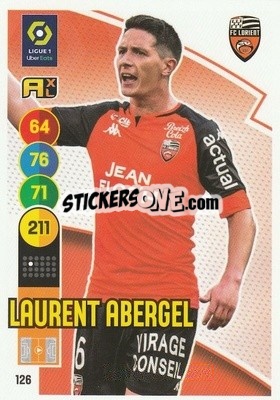Sticker Laurent Abergel - FOOT 2021-2022. Adrenalyn XL - Panini